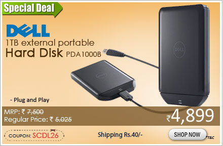 Dell 1TB external portable hard disk PDA1000B