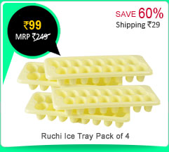 Ruchi Ice Tray Pack of 4