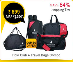 Polo Club 4 Travel Bags Combo