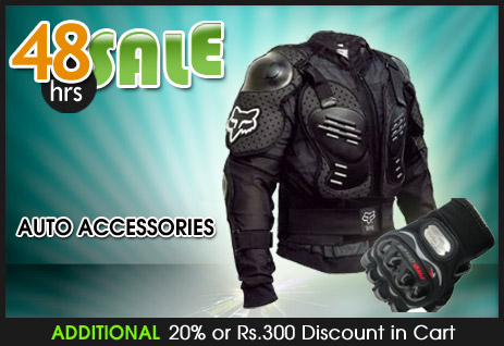 48hrs Sale on Auto Accessories: get additional 20% or rs 300 off discount