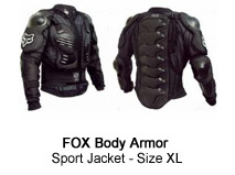 FOX Body Armor Sport Jacket - Size XL