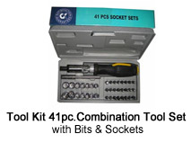 Tool Kit 41pc.Combination Tool Set with Bits & Sockets