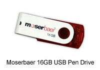Moserbaer 16GB Swivel USB Pen Drive