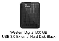 Western Digital My Passport 500 GB - USB 3.0 External Hard Disk Black 