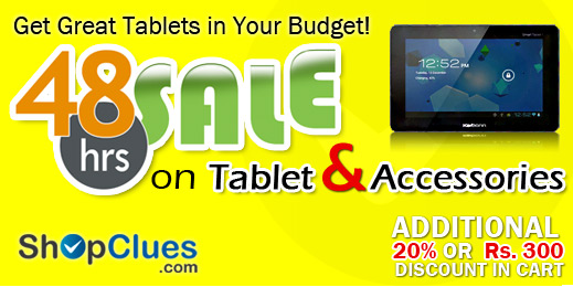 Get Great Tablets in Your Budget! 48 hours sale on Tablets & Accessories