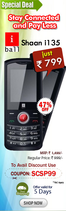 iball Shaan il35 just rs 799/- only with free shipping