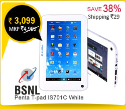 BSNL Penta T-pad IS701C White