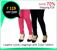 Legshe Lycra Leggings with Color Option