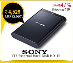 Sony 1 TB External Hard Disk HD-E1