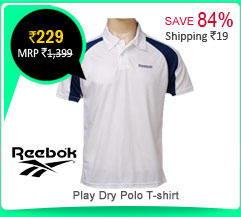 Reebok Play Dry Polo T-shirt Rs. 229