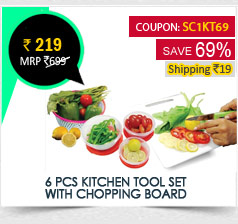 6 Pcs Kitchen Tool Set with Chopping Board
