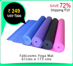 FabLooms Yoga Mat -61cms x 173 cms Rs. 249