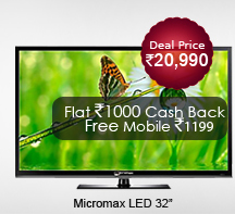 Micromax LED Television 32inch 32K316 ( Free Mobile worth Rs.1199)