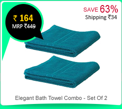 Elegant Bath Towel Combo - Set Of 2