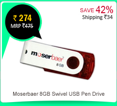 Moserbaer 8GB Swivel USB Pen Drive