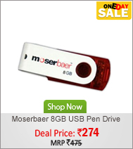 Moserbaer 8GB Swivel USB Pen Drive