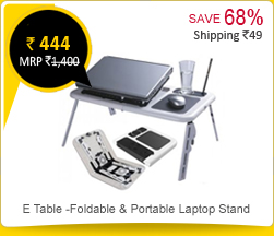 E Table -Foldable & Portable Laptop Stand