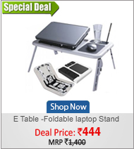 E Table -Foldable & Portable Laptop Stand