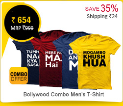 Bollywood Combo Men's T-Shirt Rs. 654