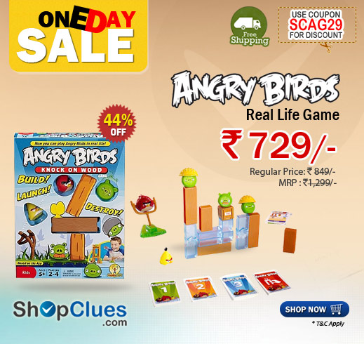 Angry Bird Real Life Game just Rs.729/- free shipping 
