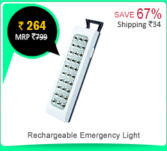 I-PLUS 30 LED Rechargeable Emergency Light (Ultra Bright Torch)