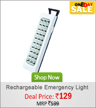 I-PLUS 30 LED Rechargeable Emergency Light (Ultra Bright Torch)