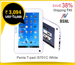 BSNL Penta T-pad IS701C White