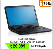 Dell Inspiron  N3421-W561003TH (Intel Core i3 3rd Gen/4 GB/750GB/Ubuntu)