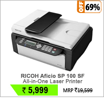 RICOH Aficio SP 100 SF All-in-One B&W  Laser Printer FAX scanner + Warranty