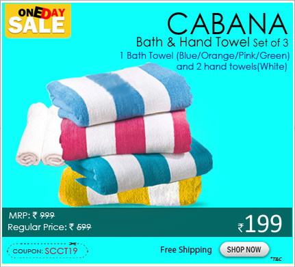 Cabana Bath & Hand Towel Set of 3