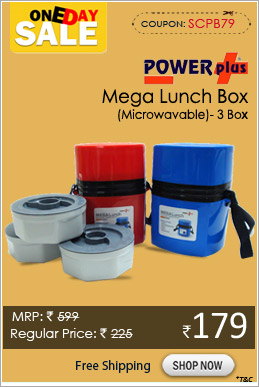 Power Plus Mega Lunch Box (Microwavable)- 3 Box