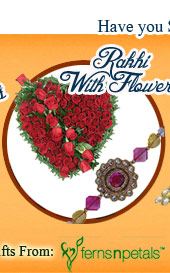 Rakhi with Flowers