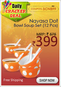 Nayasa Dot Bowl Soup Set (12 Pcs) (Coupon Code- SCNB99)
