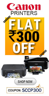 Canon Printers Flat Rs3 00/- off