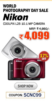 Nikon COOLPIX L25 10.1 MP Camera just Rs. 4,099/-