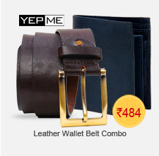 YepMe Leather Wallet Belt Combo