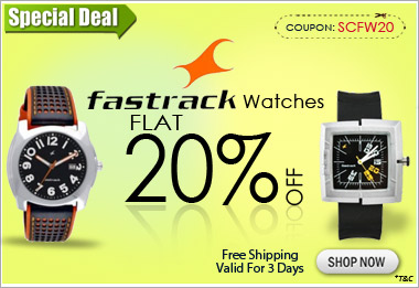 Special Fastrack Watches Sale Flat 20% off
