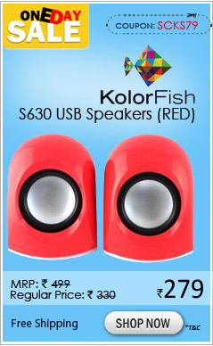 Kolorfish S630 USB Speakers (RED)