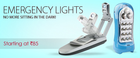 Emergency Lights Starting at Rs 85/- Only