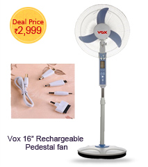 JY Super 22 LED + 1 Super LED Torch +1 Rechargeable Fan