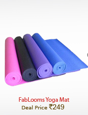 FabLooms Yoga Mat -61cms x 173 cms