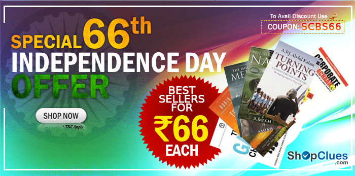 Special Independence Book Sale,books @ Rs. 66 each 