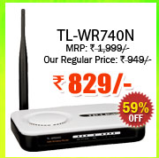 TP-LINK TL-WR340G Wireless Router in just Rs. 829