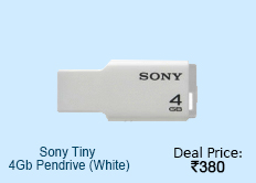 Sony Tiny 4Gb Pendrive (White)