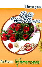 Rakhi with Flowers