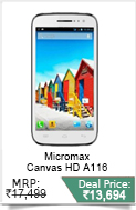 Micromax Canvas HD A116