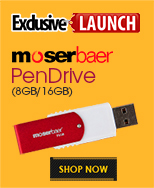 Moserbaer 8/16 GB Pen Drive Exclusive Launch