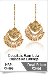 Deepika's Ram leela Chandelier Earrings By The Pari