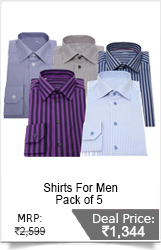 Pack of 5 Shirts For Men