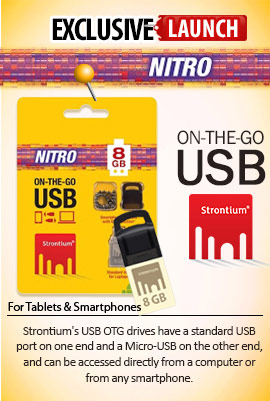 Strontium OTG 8GB USB DRIVE 2.0 (NITRO SERIES)